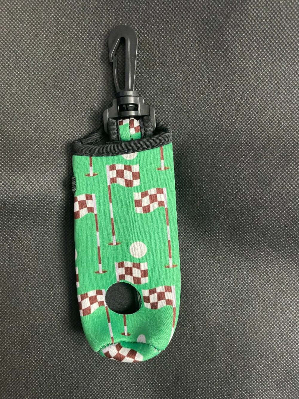 tee & golf ball holder (holds 3 tees and 3 golf balls)